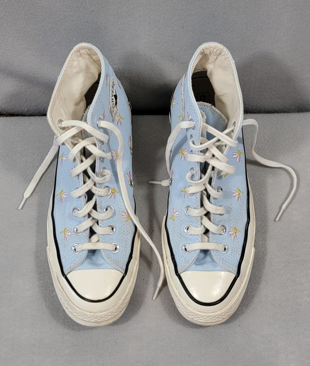 Converse Chuck 70 High Top Embroidered Floral Flower Sneaker Women 9.5